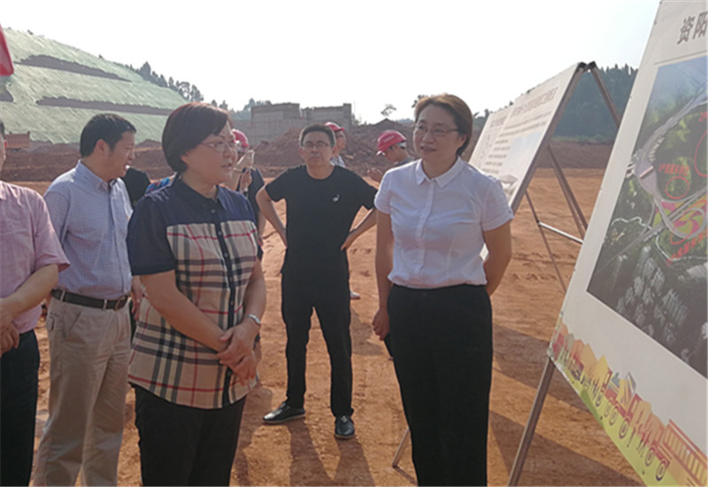 資陽(yáng)市政協(xié)主席陳莉萍調研嬌子大道西延線(xiàn)建設項目