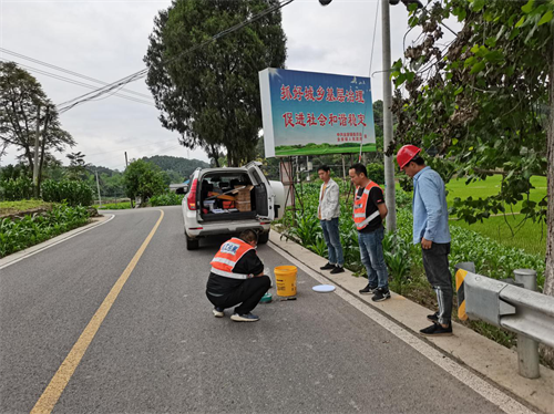 檢測公司順利完成S101線(xiàn)射洪段公路改建工程(西段）連接線(xiàn)建設工程項目交工驗收現場(chǎng)檢測
