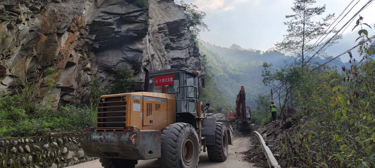 S301平武段道路中斷，已順利搶通