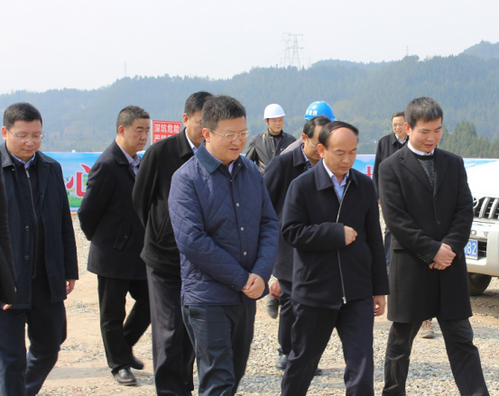 四川省交通運輸廳廳長(cháng)汪洋一行赴公司巴中恩陽(yáng)項目調研指導工作